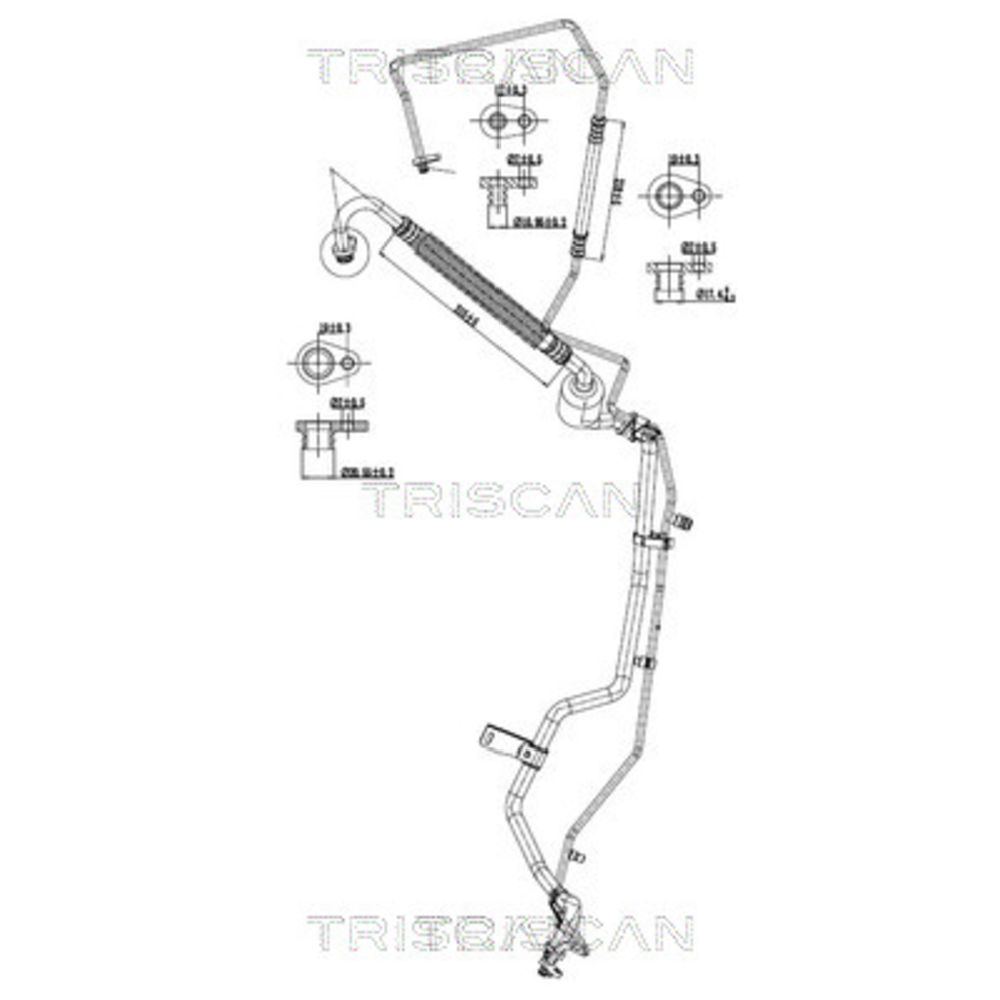 Varibelttrycksledning, klimatanläggning 30-05707