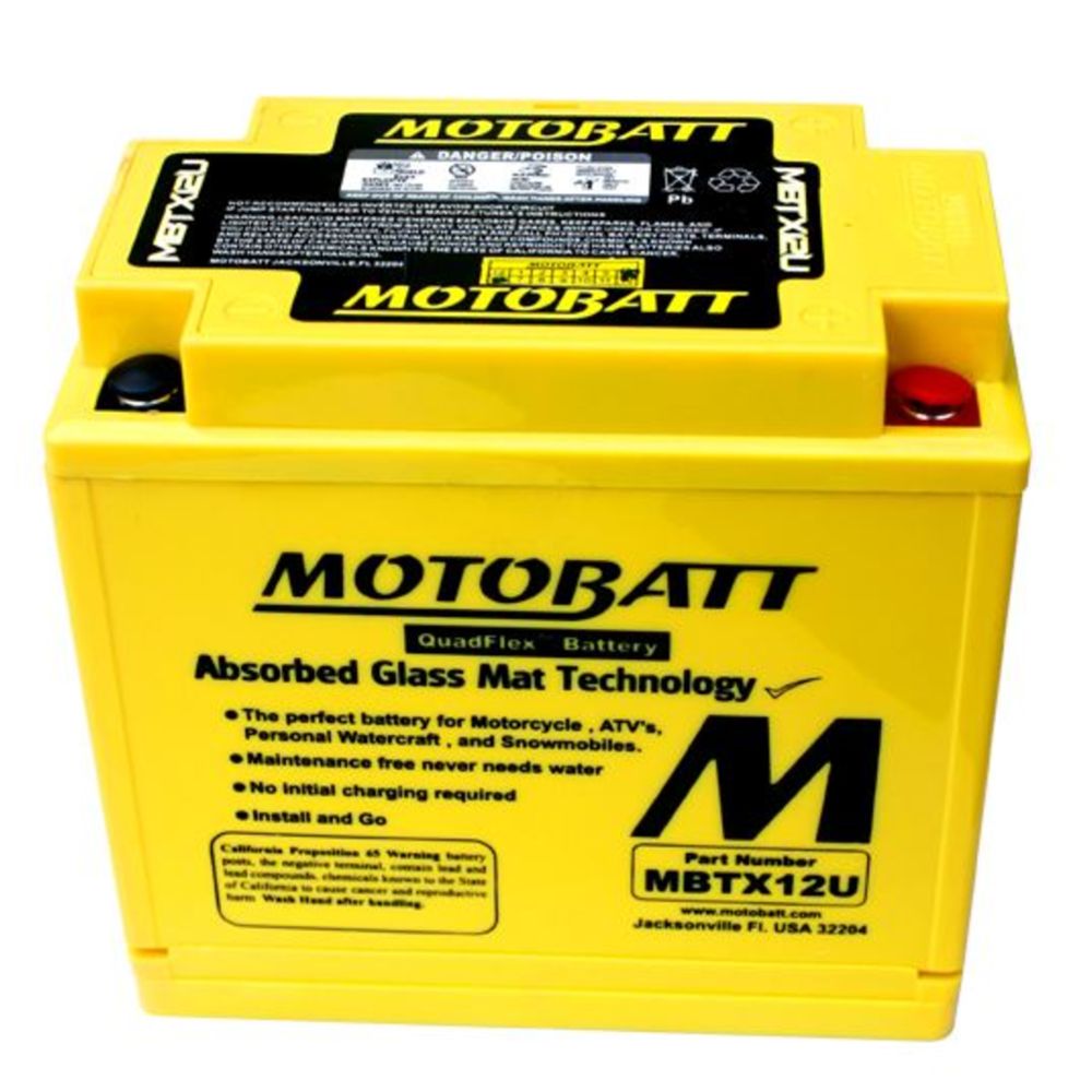 Motobatt MC-batteri 12 V 14 Ah MBTX12U
