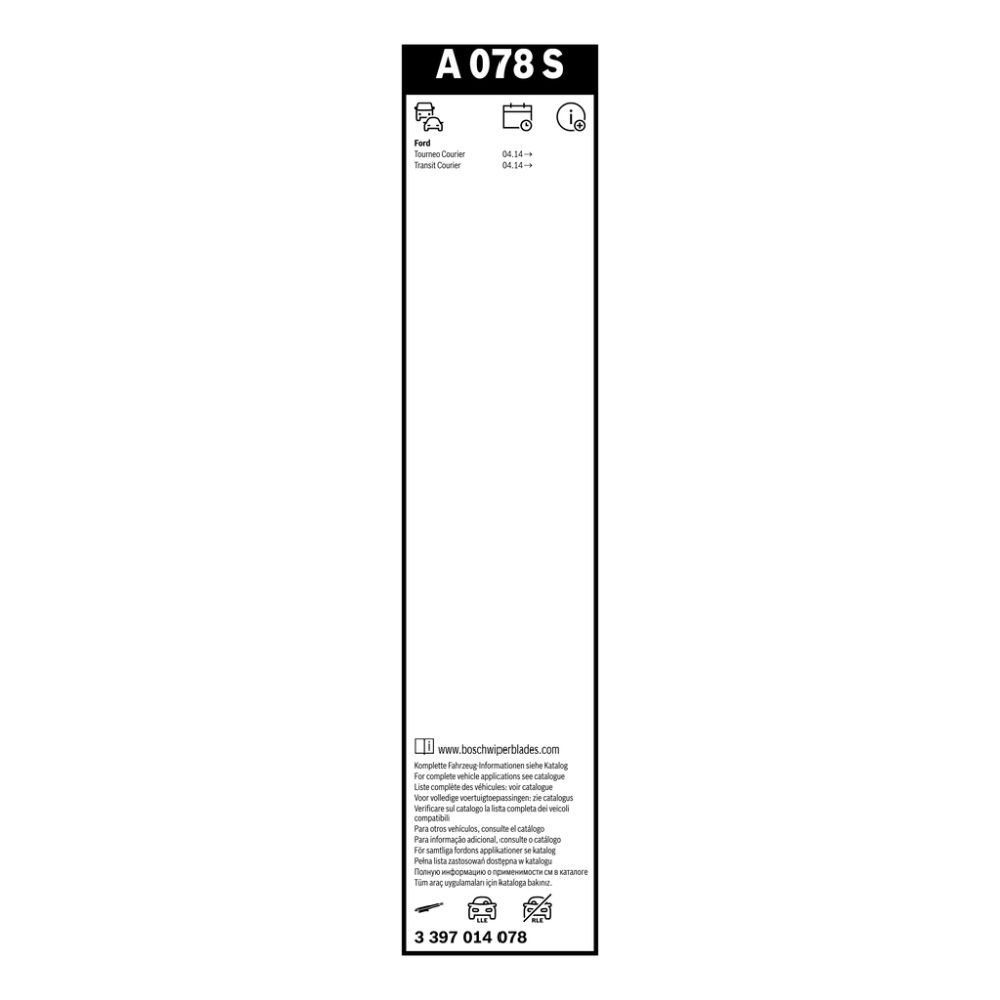 Bosch AeroTwin A078S tuulilasinpyyhkimet 70 + 38 cm