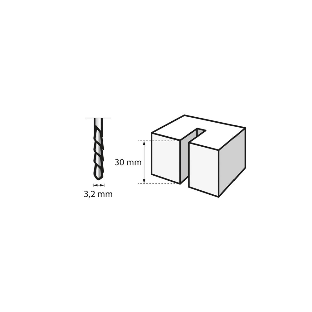 Dremel® jyrsinterät kipsilevylle 3 kpl