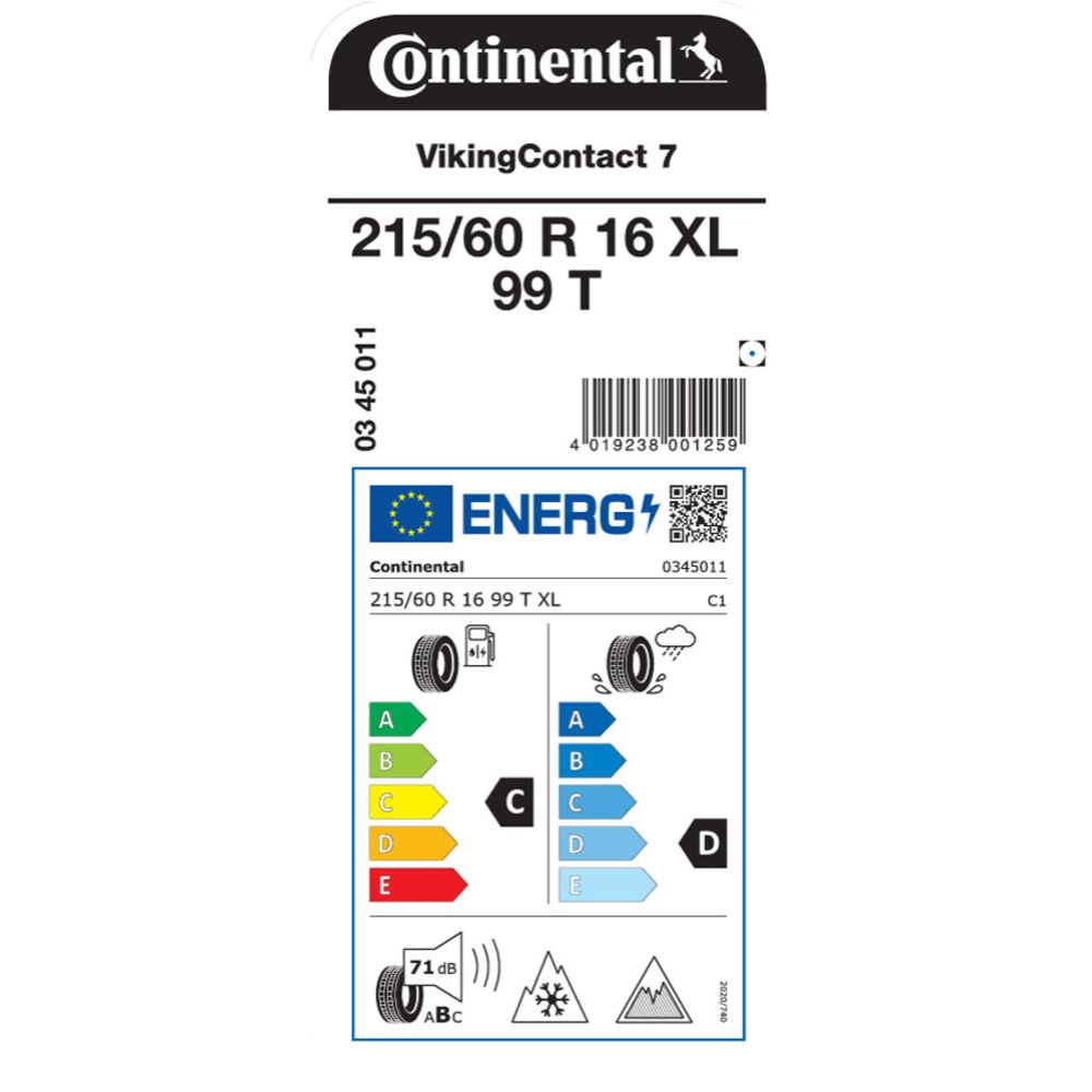 Continental VikingContact 7 215/60 R16 99T XL