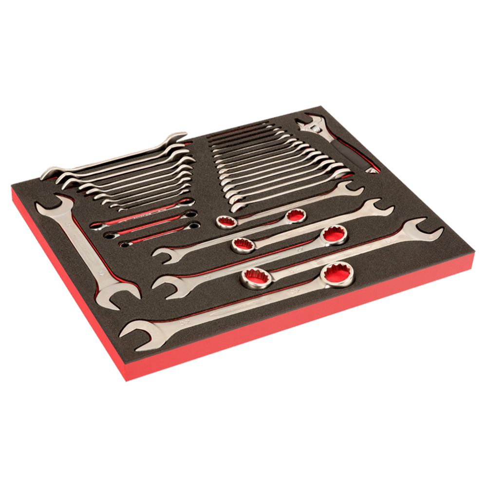Bahco FF1A09 Fit&Go 3/3 lehtvõtmete ja lehtsilmusvõtmete komplekt 34 osa