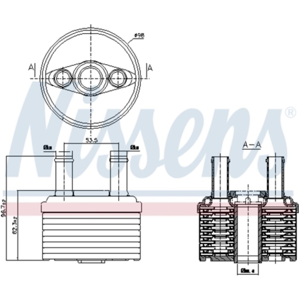 Oljekylare, automatisk transmission 30-04245