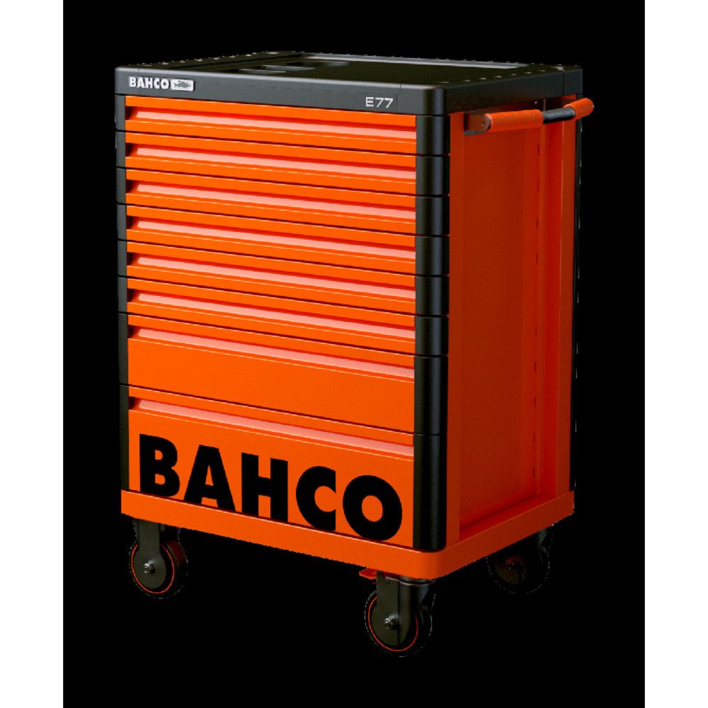 Bahco 1477K8 E77 Premium Storage HUB tööriistakäru 26", 8 sahtlit oranž