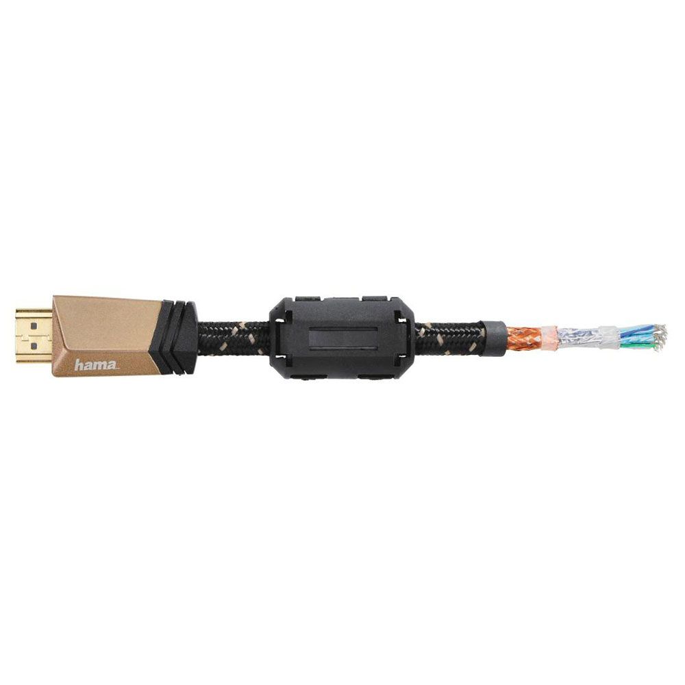 Hama HDMI-kaapeli, HDMI uros - HDMI uros, "Premium", 4K, Ethernet, 1,5 m