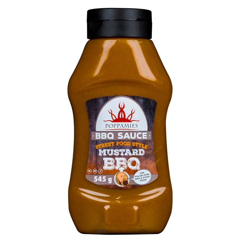 Poppamies BBQ Sauce Mustard grillikastike 545 g