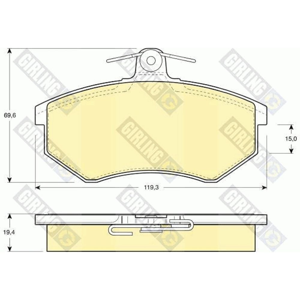 Piduriklotside komplekt 97-22339