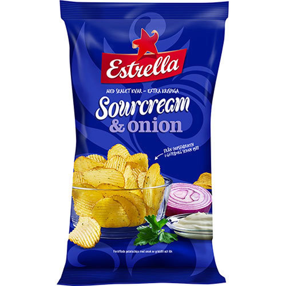 Estrella sourcream & onion 175 g