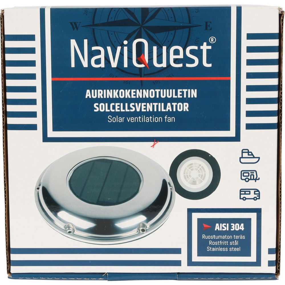 Naviquest solcellsventilator AISI 304