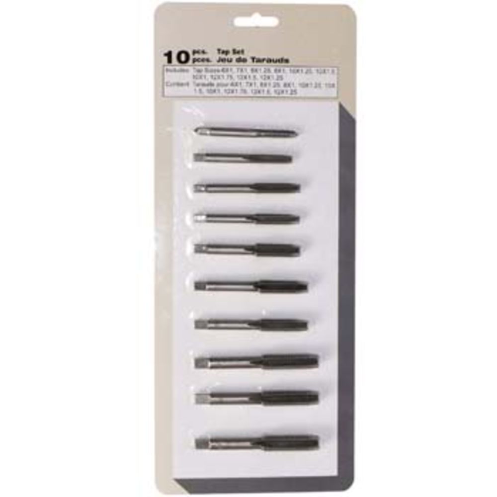10-osaline keermepuuride komplekt, M6—M12