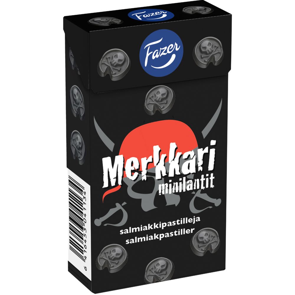 Fazer Merkkari minilantit salmiakkipastillit 38 g