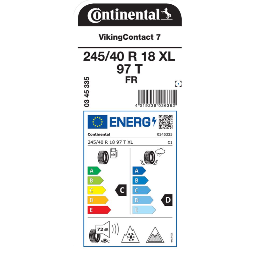 Continental VikingContact 7 245/40 R18 97T XL FR kitkarengas