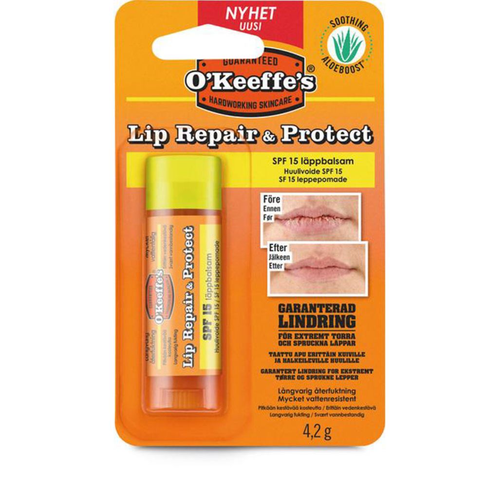 O'Keeffe's Lip Repair & Protect SPF huulepalsam, 4,2 g