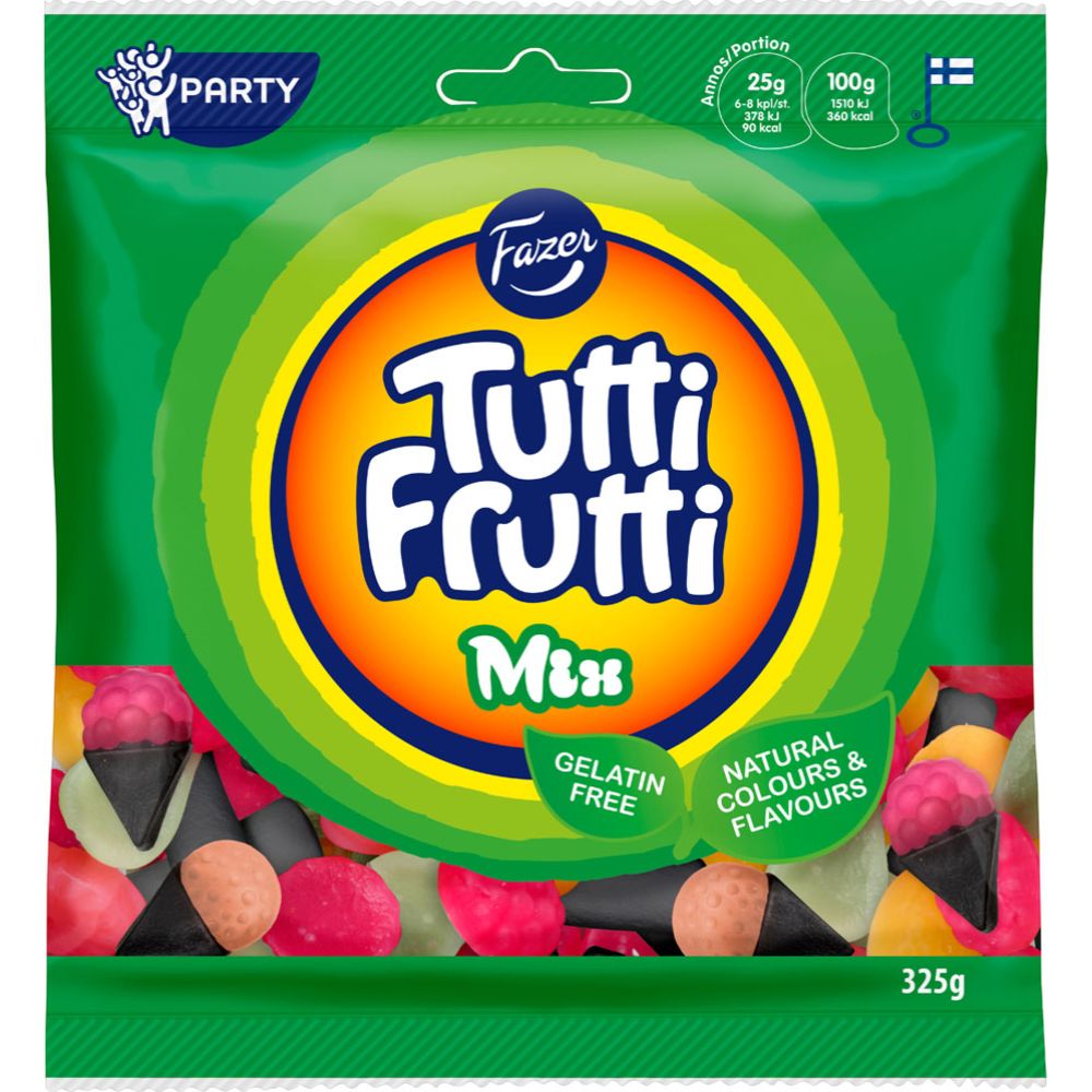 Fazer Tutti Frutti Mix makeispussi 325 g