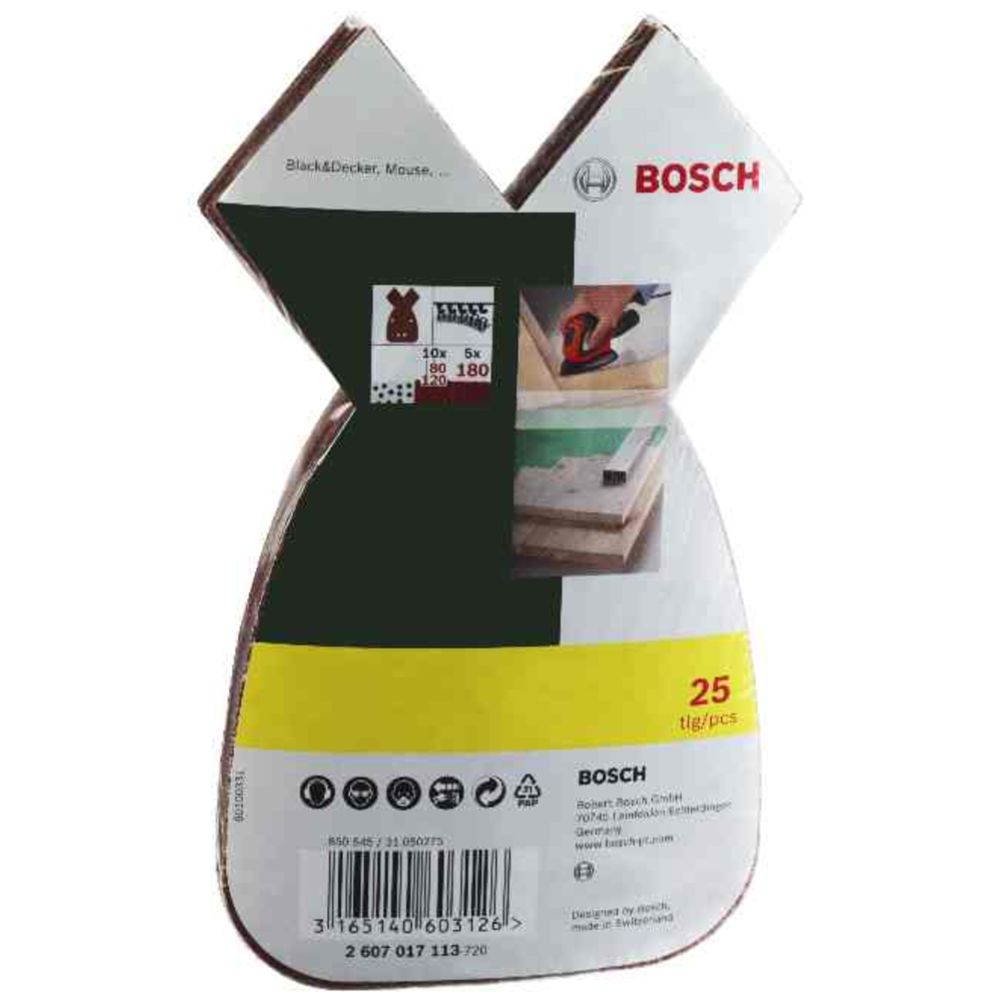 Bosch multihiomakoneen hiomapaperilajitelma B+D G80 - G180 25 kpl