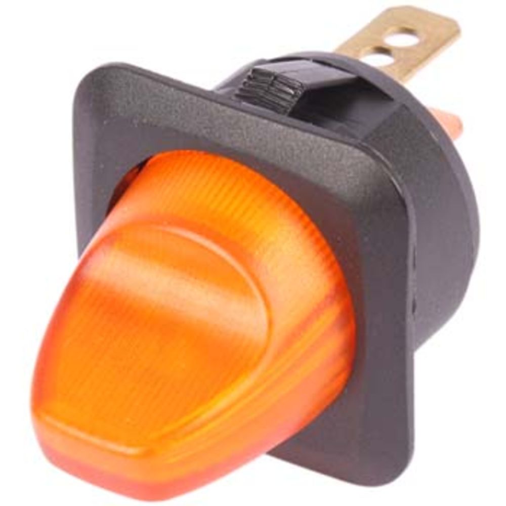 Strömbytare 12 V/16 A orange