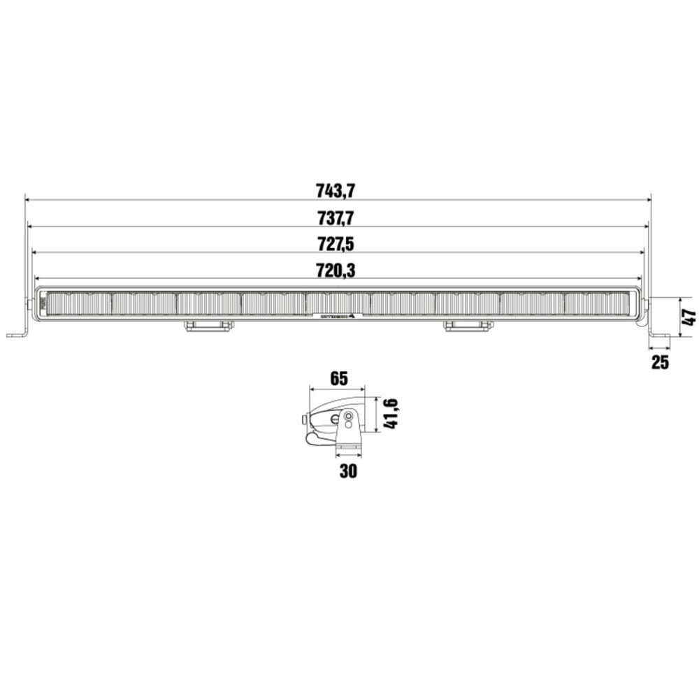 Optibeam Pure 730 LED-blixtljus Ref. 30