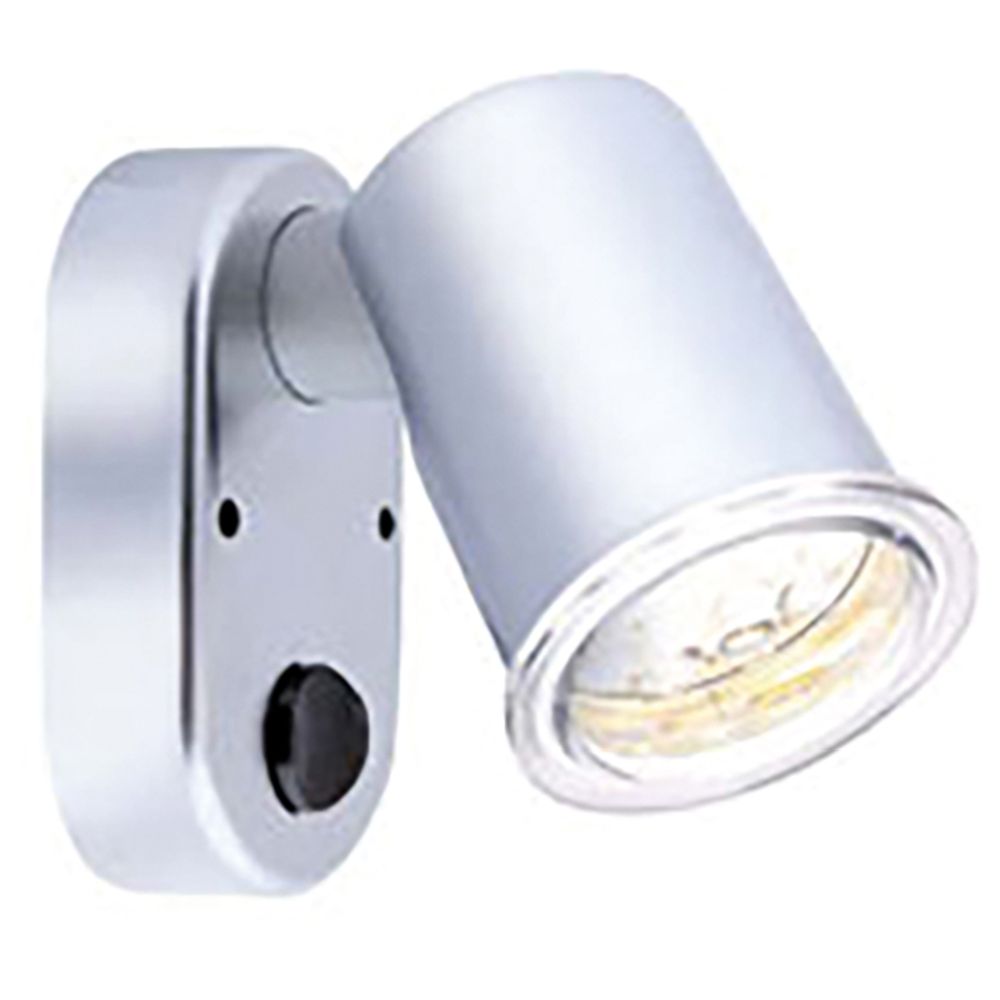 Walli LED-strålkastare 12 V/0,6 W matt krom 75 x 70 x 71 mm