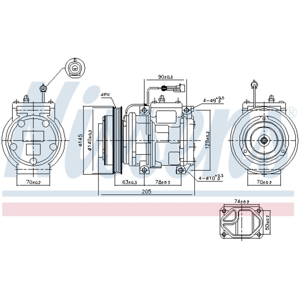 Ilmastointilaitteen kompressori 30-00141