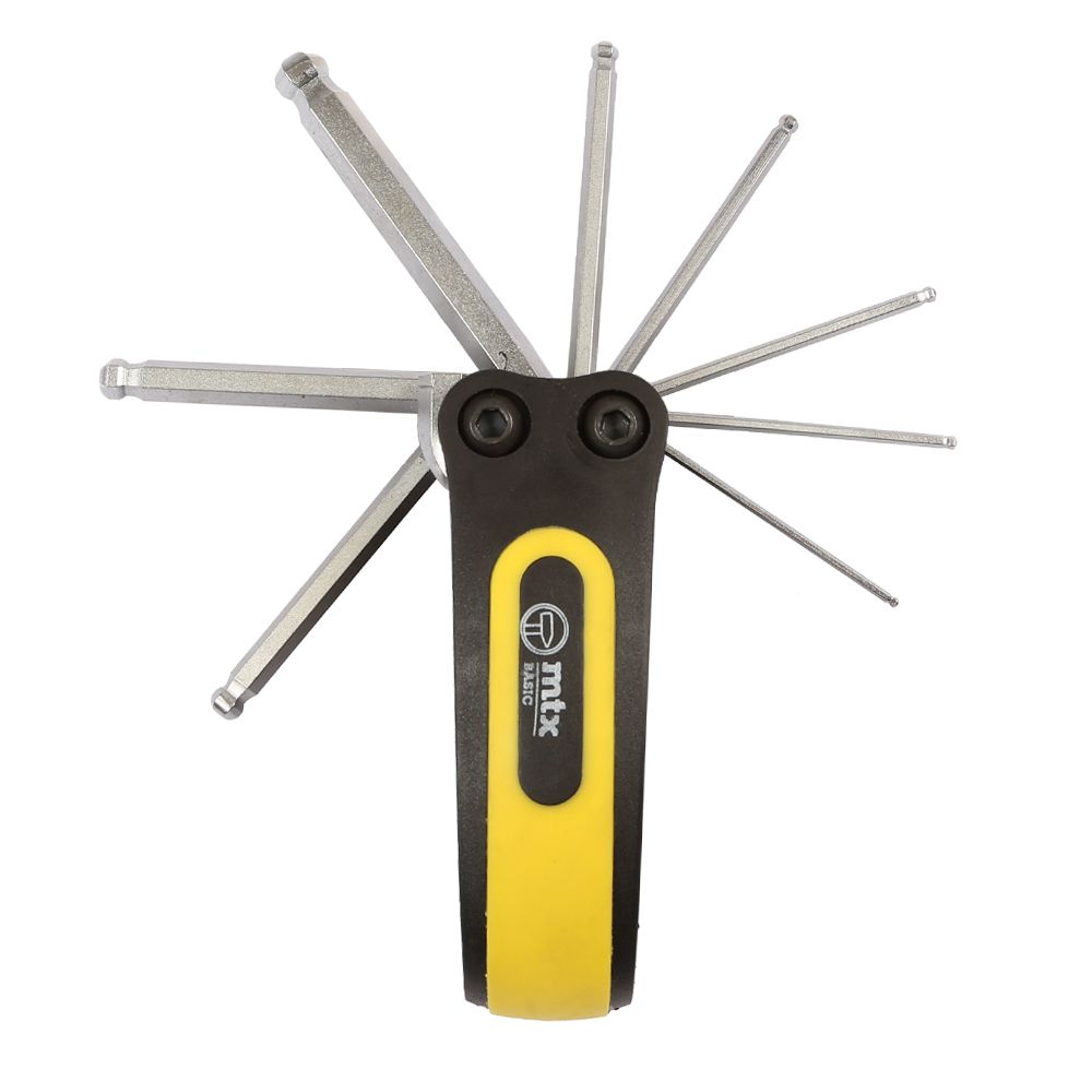 MTX Tools Basic sexkantnycklar med kulleder 8 delar
