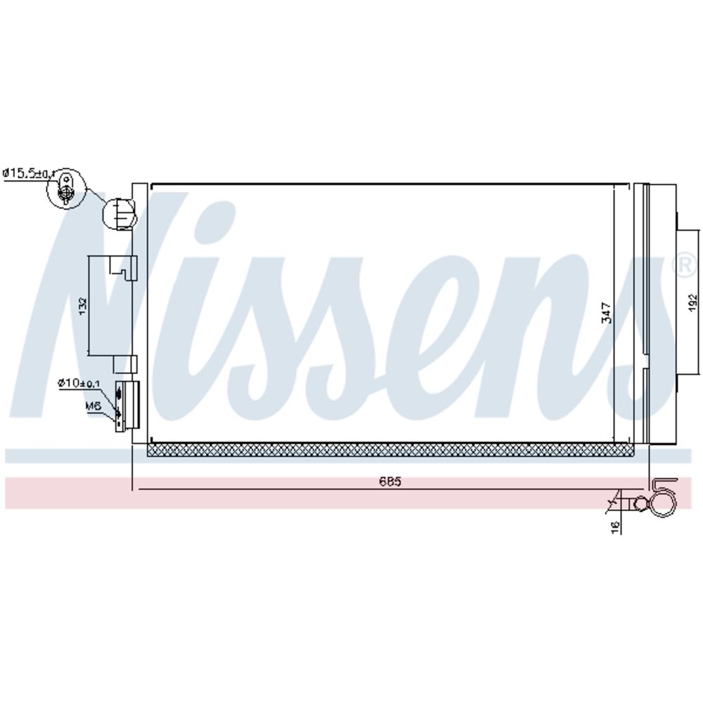 Ilmastointilaitteen lauhdutin 30-00460