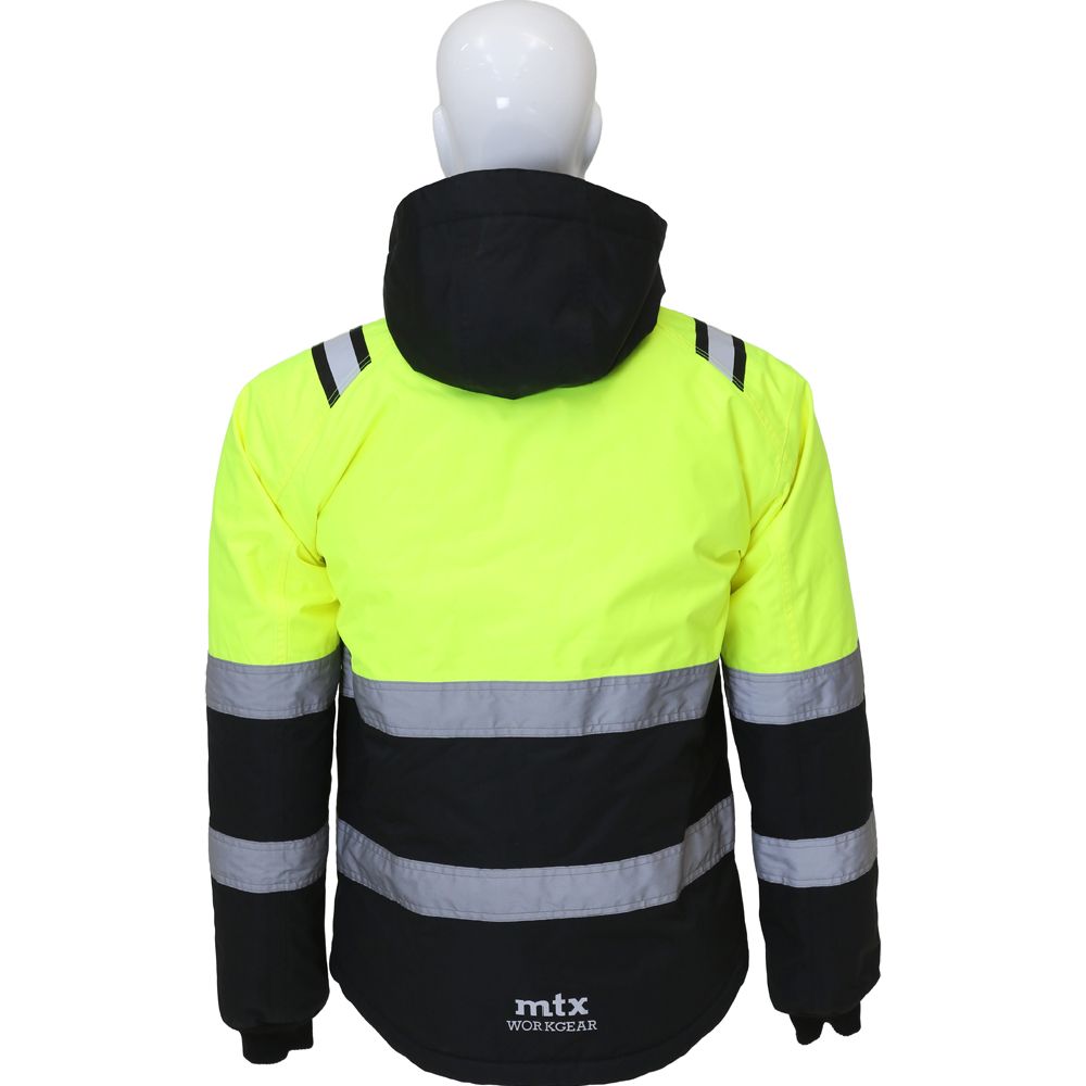 MTX Workgear talvitakki hi-vis keltainen/musta