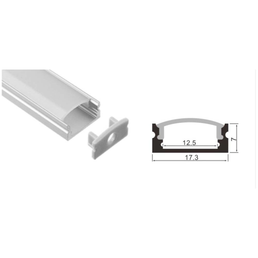 Led Energie LED-riba paigaldusprofiil 1m sirge alumiinium