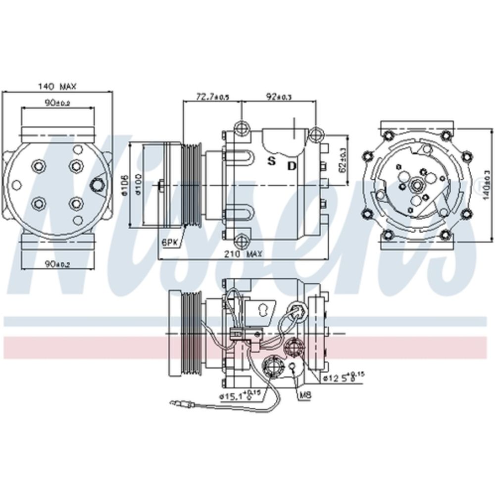 Ilmastointilaitteen kompressori 30-8173