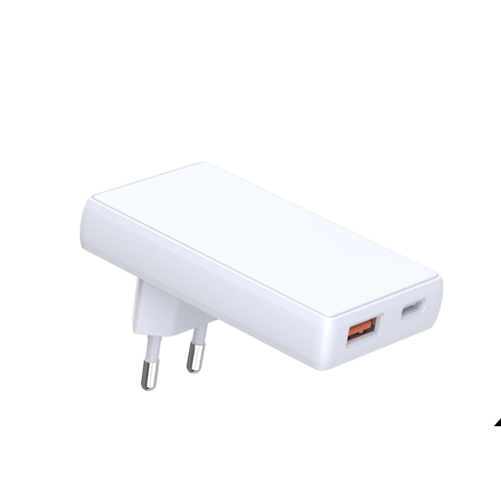 Cloudberry võrgulaadija USB-C + USB-A 65 W GaN Slim 90°