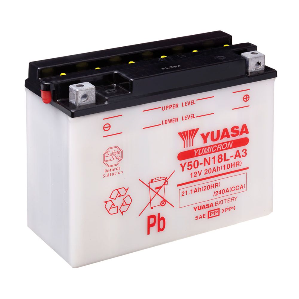 Yuasa MP-akku 12V 20Ah "Y50-N18L-A3"
