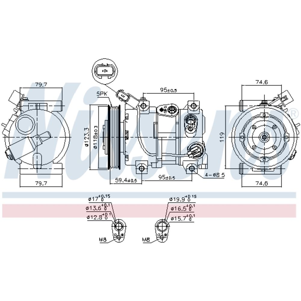 Ilmastointilaitteen kompressori 30-00282
