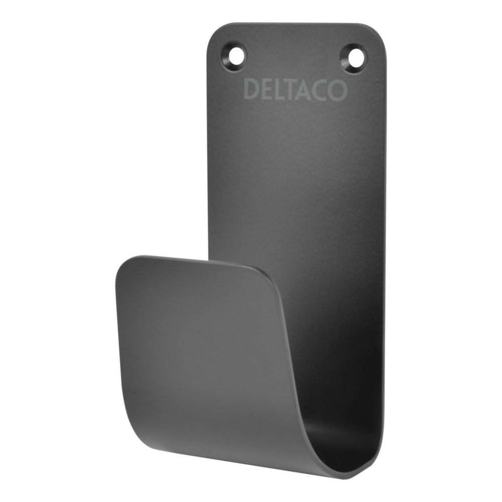 Deltaco elektriauto laadimiskaabli seinahoidik, must