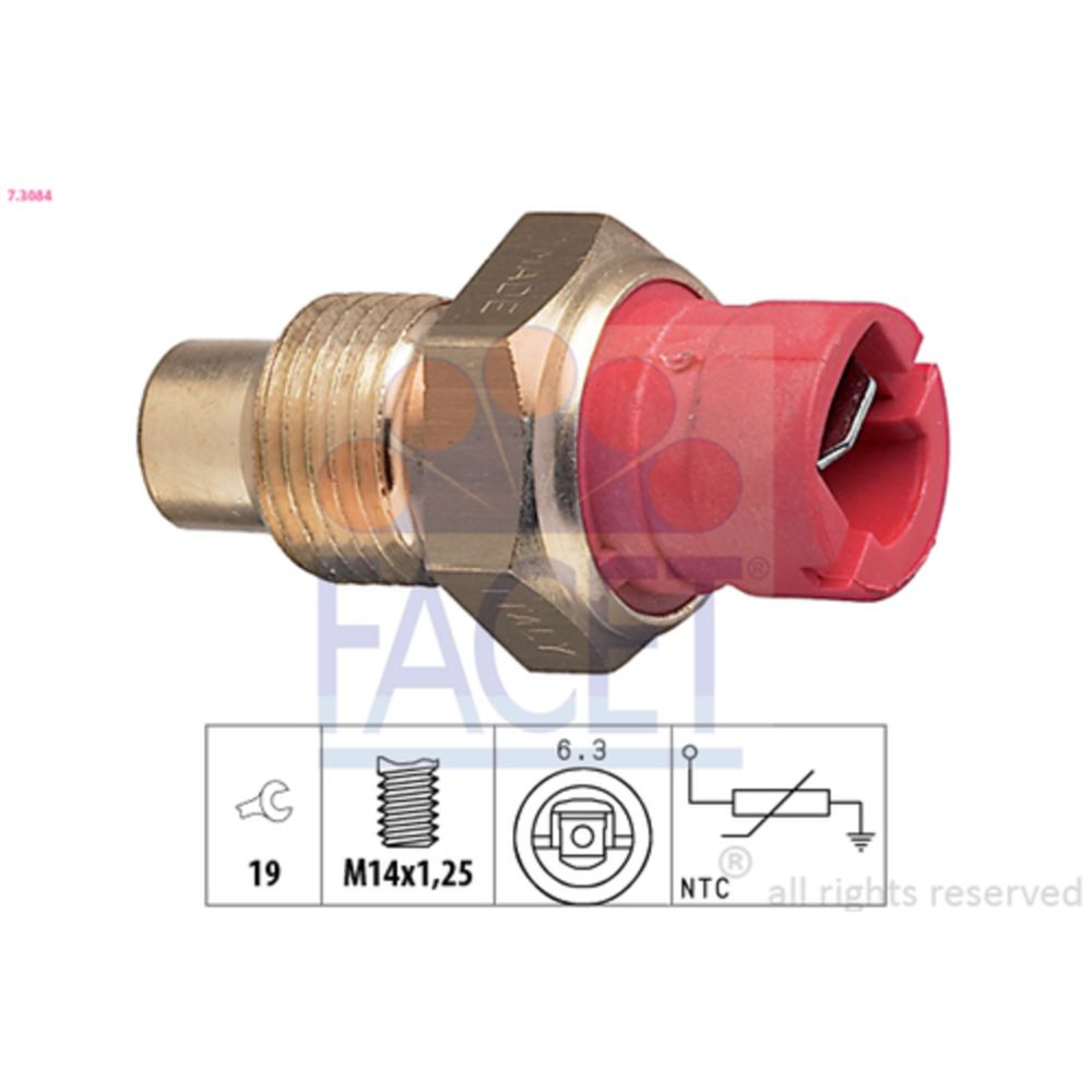 Jäähdytysnesteen lämpötilatunnistin 37-3084