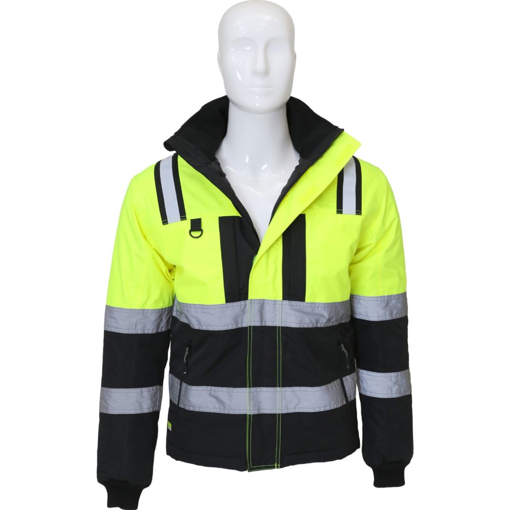 MTX Workgear talvitakki hi-vis keltainen/musta