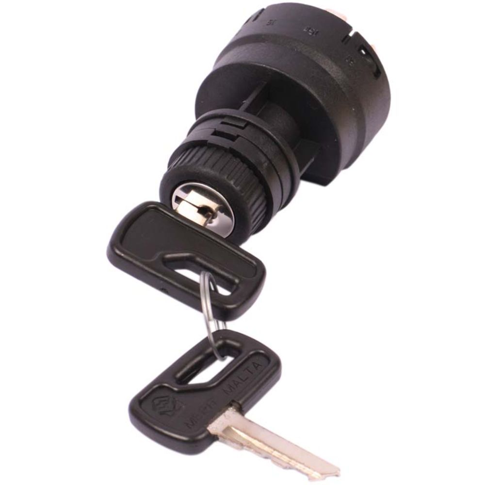 Virtalukko bensamoottorit "DeLuxe" (1-0-1+start / 5xlaattaliitin / ø19,0x8,0 mm asennusreikään)
