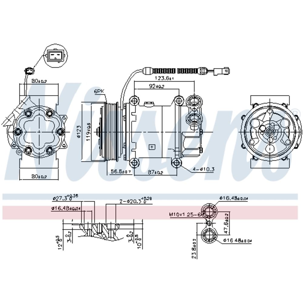 Ilmastointilaitteen kompressori 30-8192