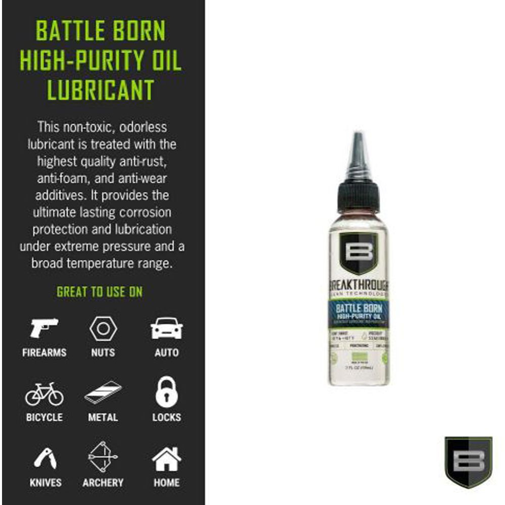 Breakthrough Battle Born High-Purity Oil voiteluöljy 60 ml