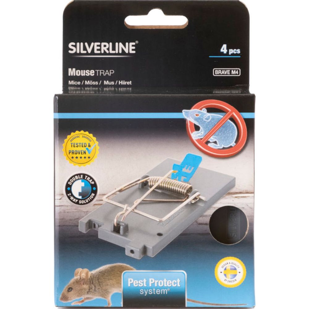 Silverline Brave M4 hiirelõks 4 tk