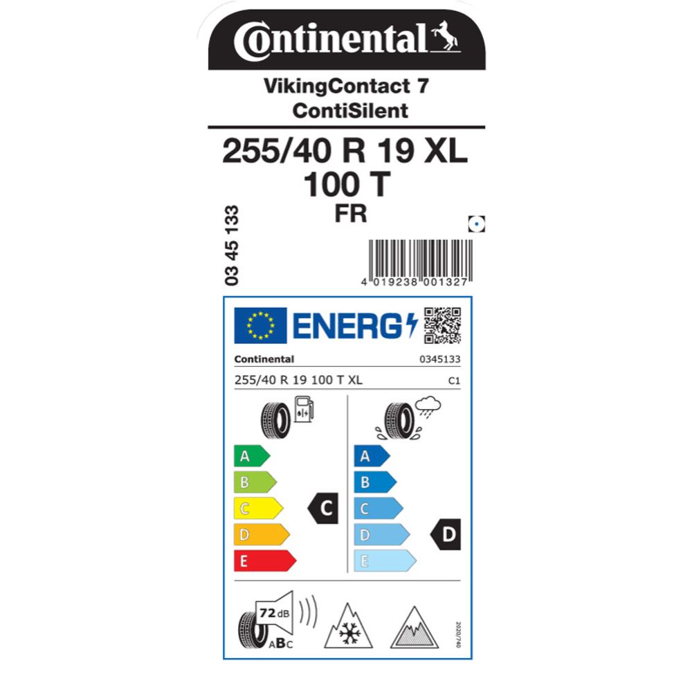 Continental VikingContact 7 255/40 R19 100T XL FR ContiSilent