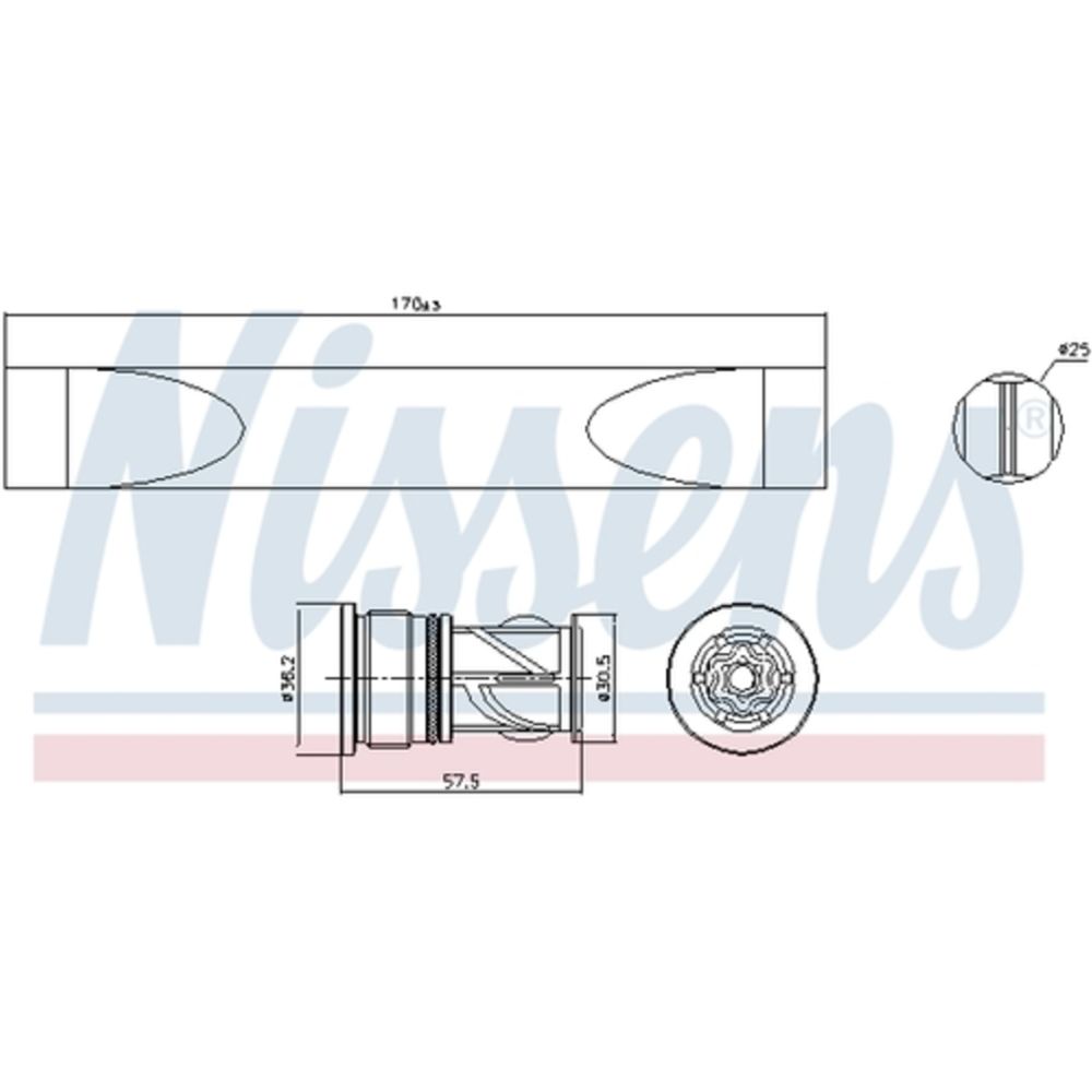 Ilmastointilaitteen kuivain 30-00181