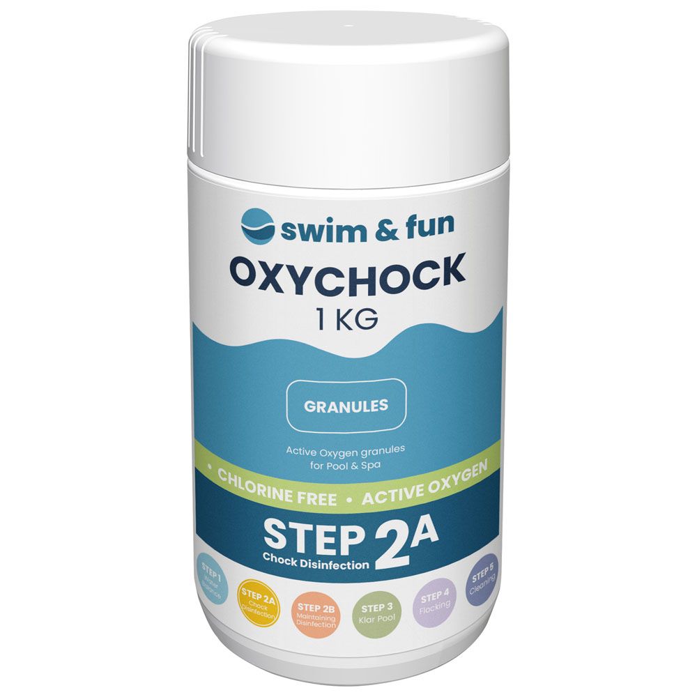 Swim & Fun Oxyshock uima-altaan desinfiointiaine 1 kg klooriton