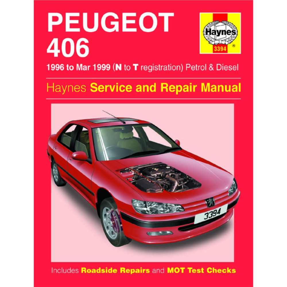 Korjausopas Peugeot 406 englanninkielinen