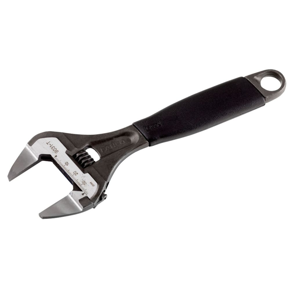 Bahco 9031-T Ergo skiftnyckel med tunna käftar 8’’ 0–38 mm