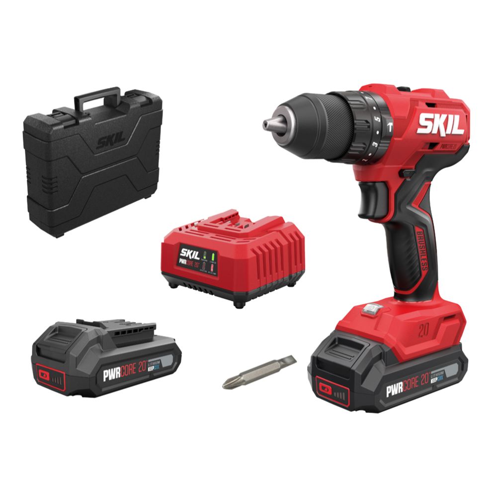 SKIL 3021 HA borstlös batteridriven slagborrmaskin 2 x 2.0 Ah