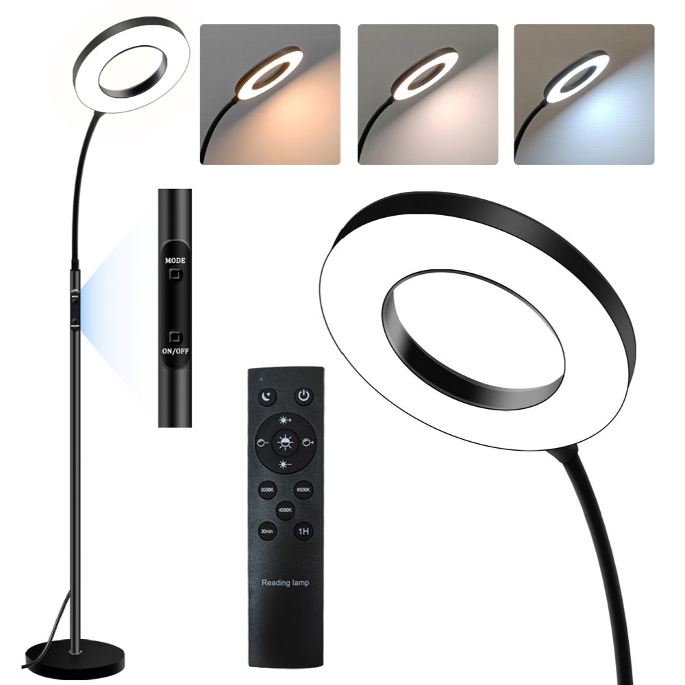 Led Energie Saranda golvlampa 168 cm 12 W 850 lm 3CCT svart