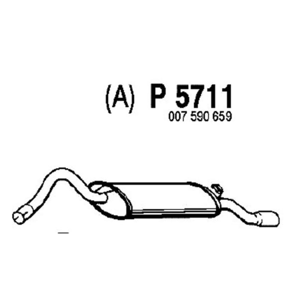 Takaäänenvaimentaja 14-5711