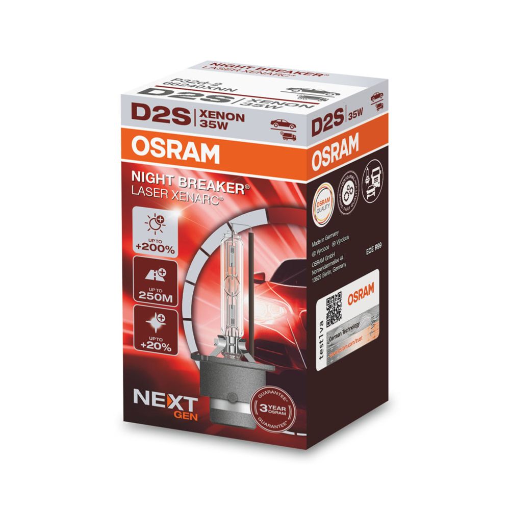 Osram Night Breaker Laser Xenarc Xenon-D2S NextGen +200% 85 V / 35 W