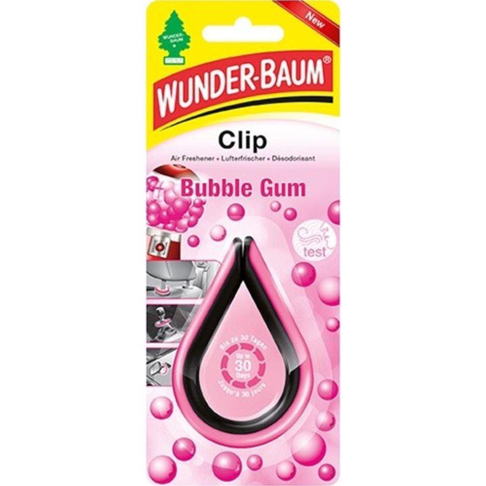 Wunder-Baum Clip õhuvärskendaja, Bubble Gum