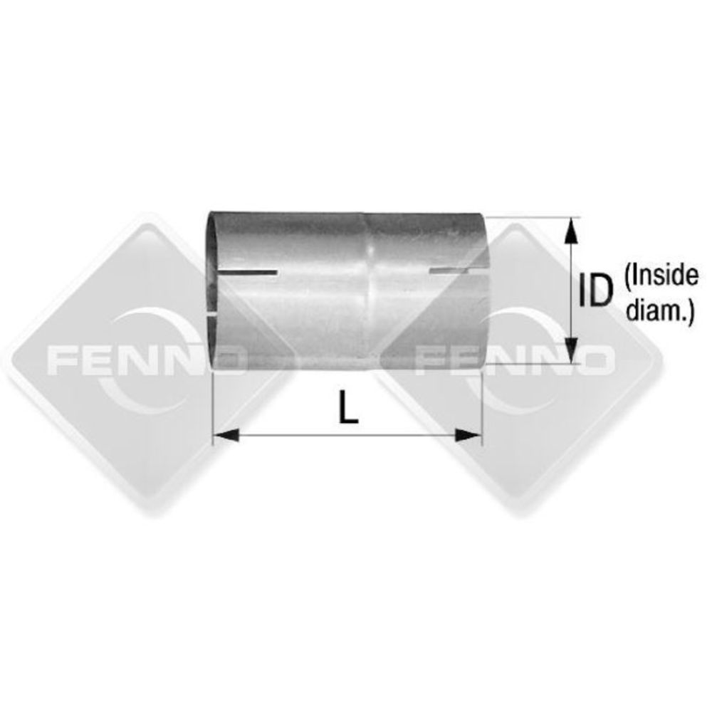 Ühendustoru ø 51 mm pikkus 11,5 cm