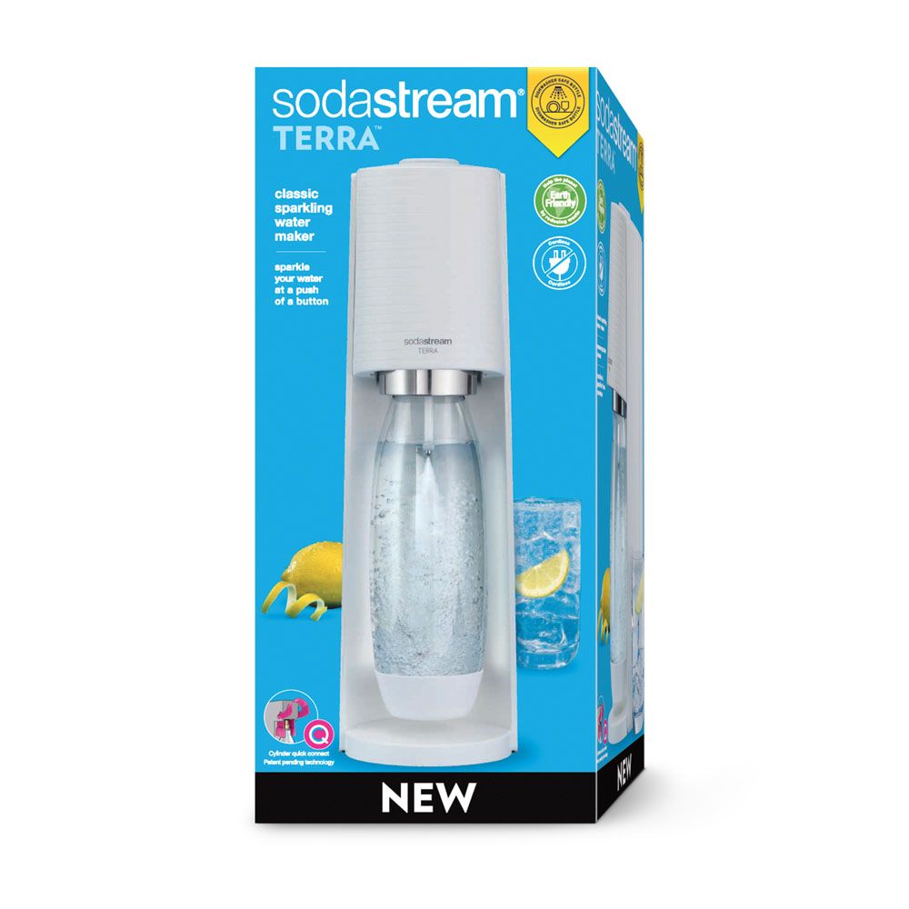 SodaStream Terra mulliveemasin, valge